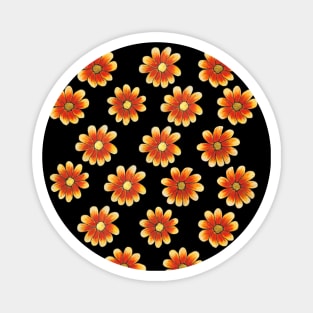 Orange Daisies Magnet